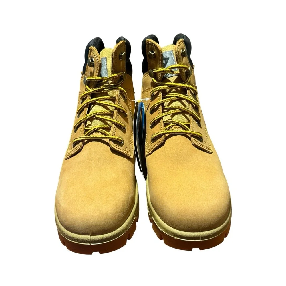 HERMAN SURVIVORS Men's Size 7W Boulder Work Boots Steel Toe Leather • Wheat